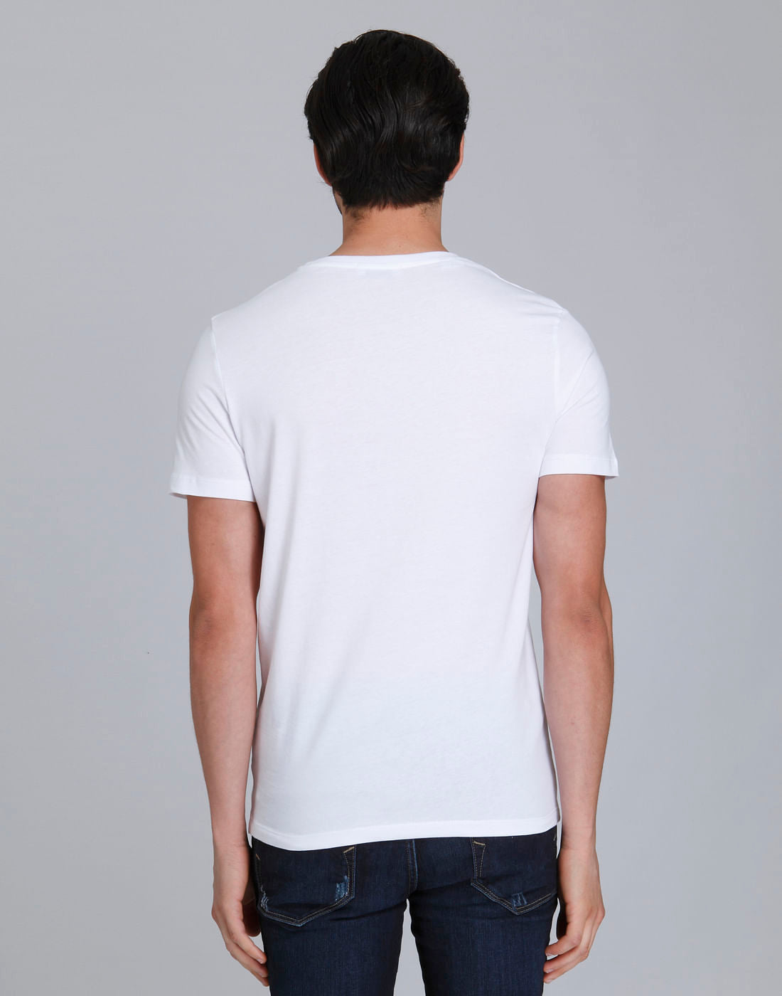 White Printed Crew Neck T-Shirt