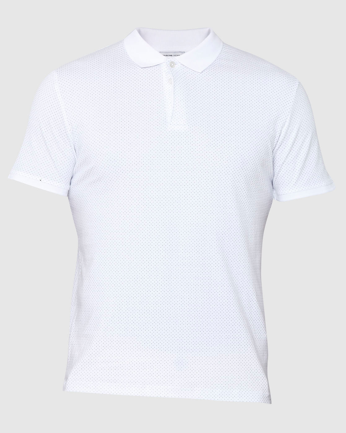 White Polo Neck T-Shirt