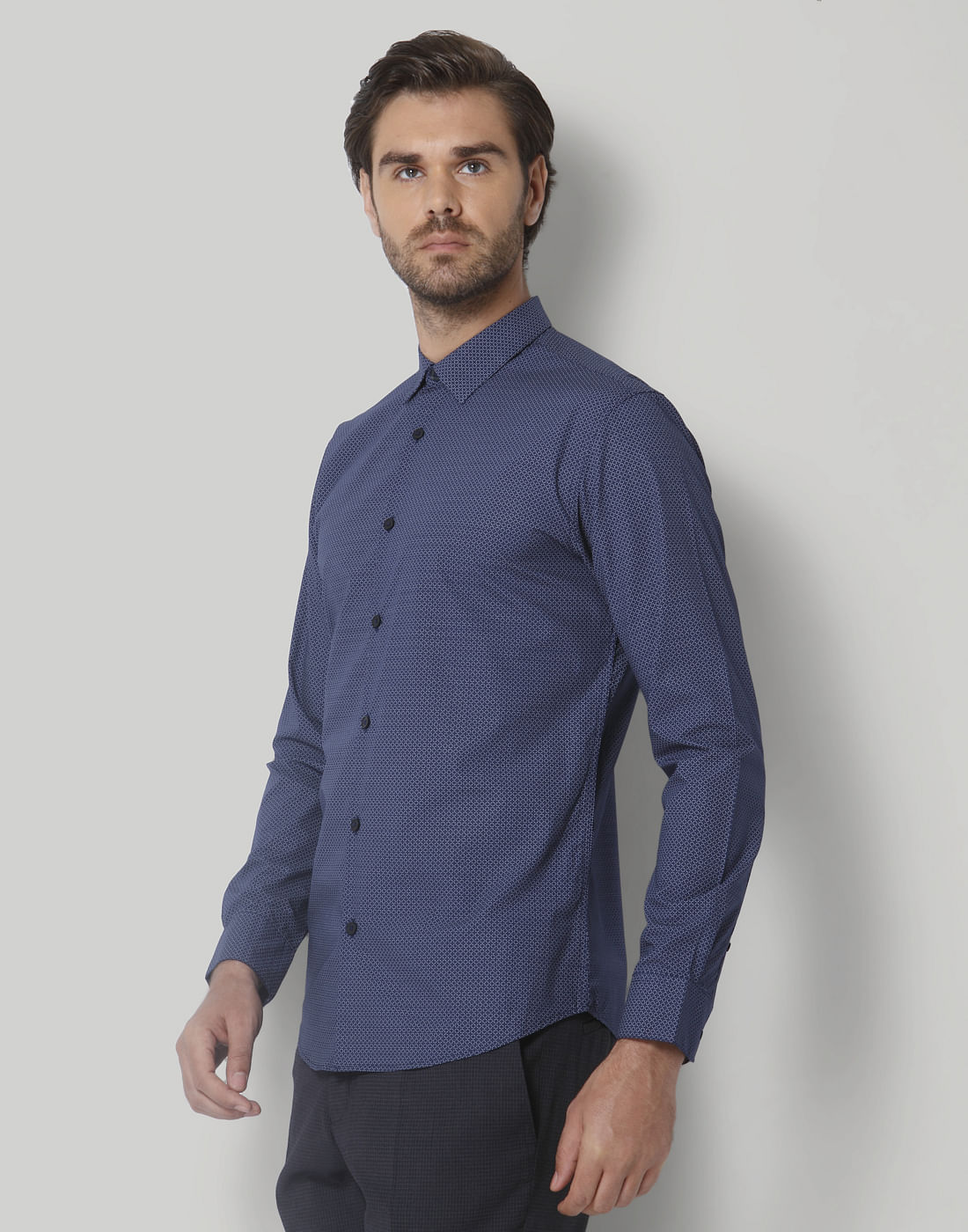 Blue Full Sleeves Shirt