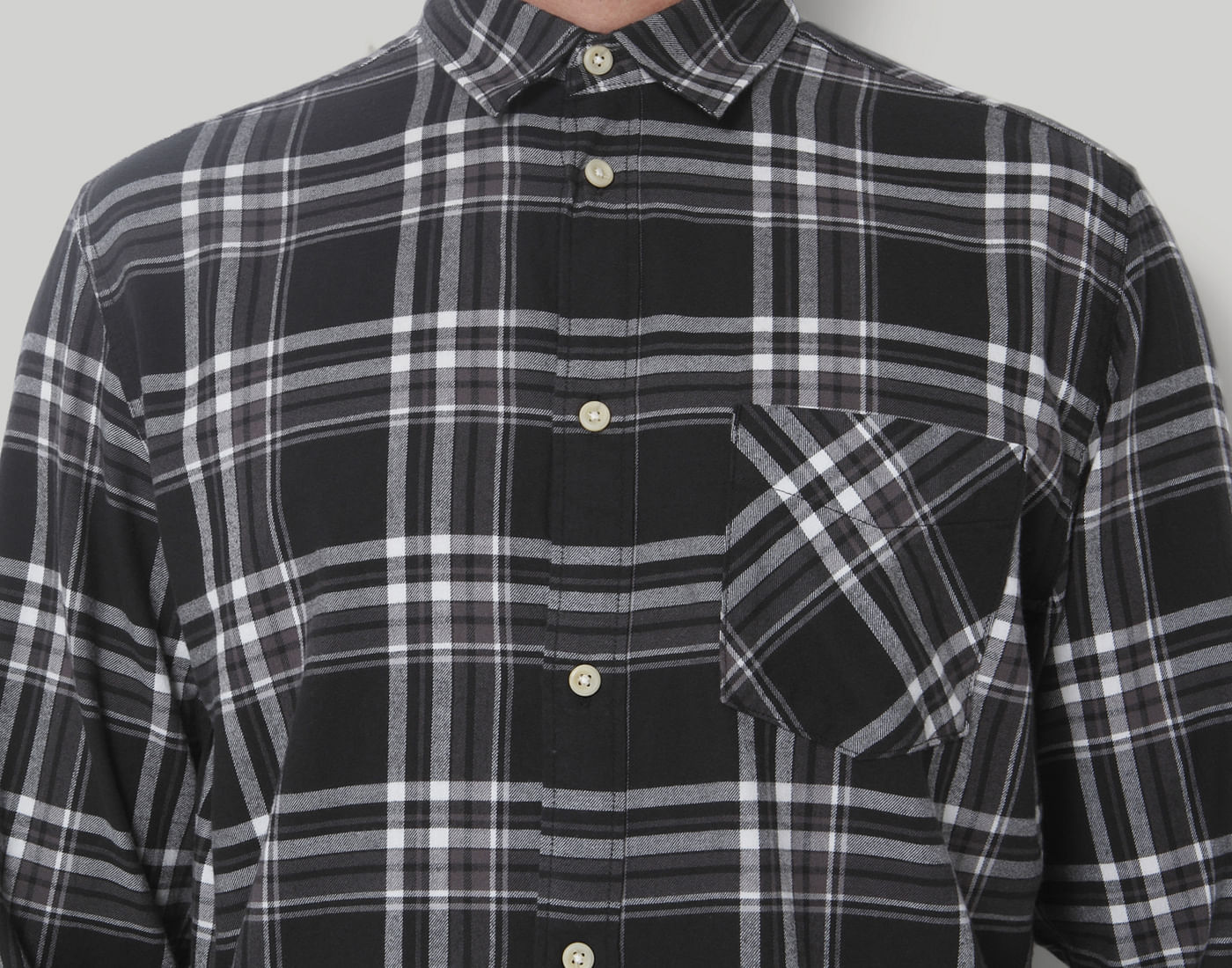 Black Check Full Sleeves Shirt