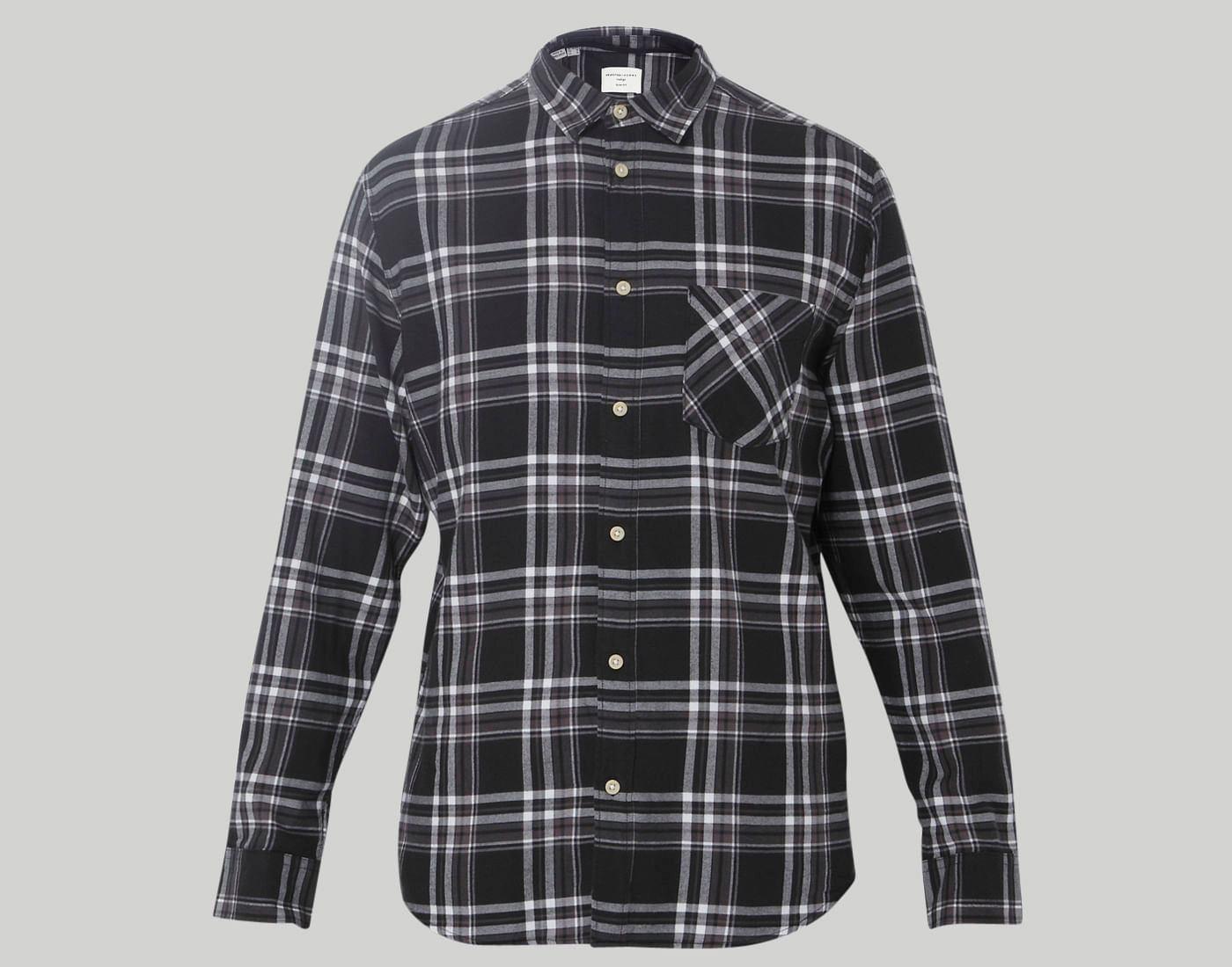 Black Check Full Sleeves Shirt