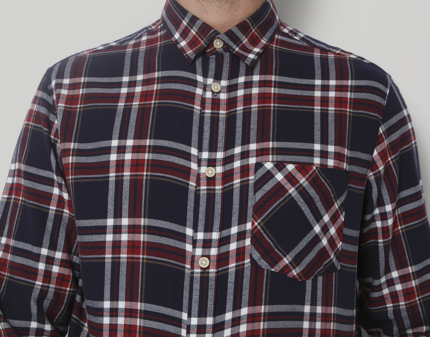 Red Check Full Sleeves Shirt