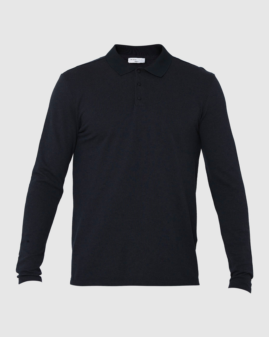 Black Polo Neck T-Shirt