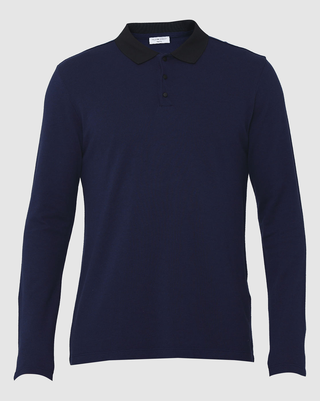 Blue Polo Neck T-Shirt