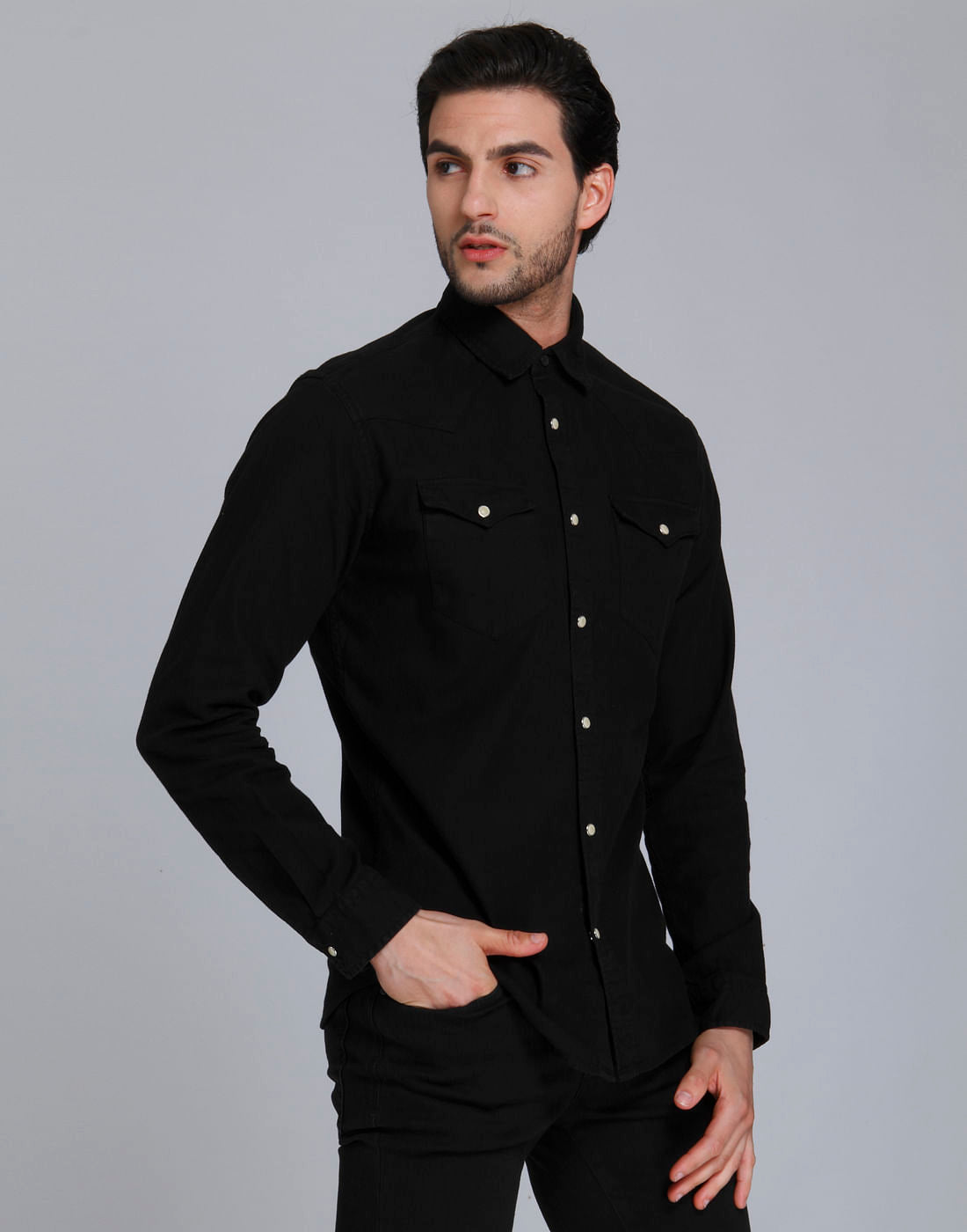 Black Full Sleeves Shirt