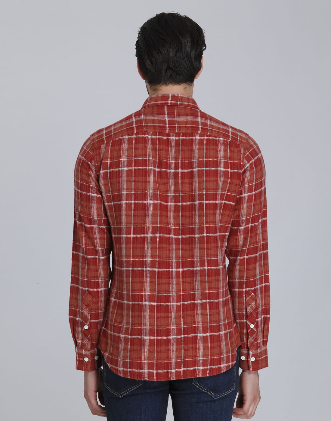 Red Check Full Sleeves Shirt