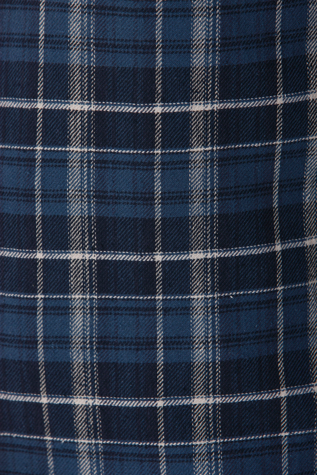 Navy Blue Check Full Sleeves Shirt
