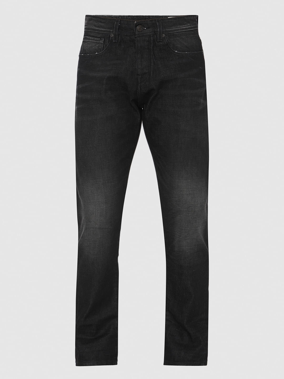 Black Faded Toby Tapered Fit Jeans