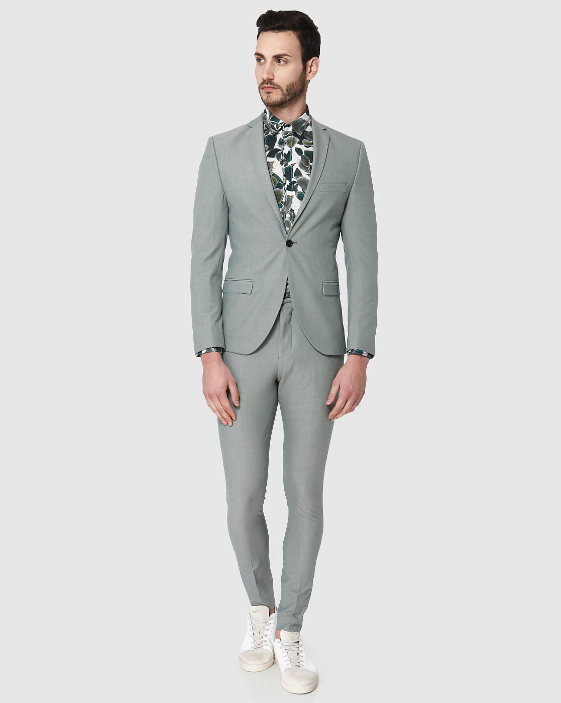 Green Formal Slim Fit Blazer