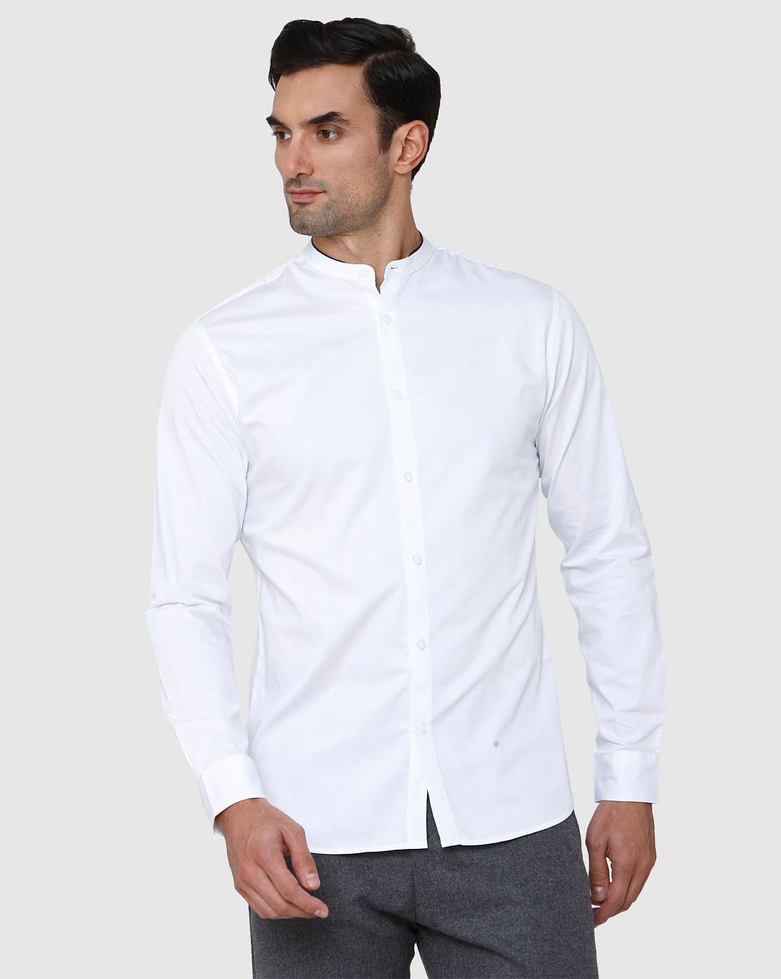 White Full Sleeves Shirt