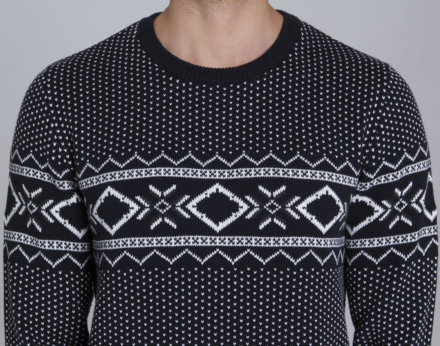 Blue Printed Pullover