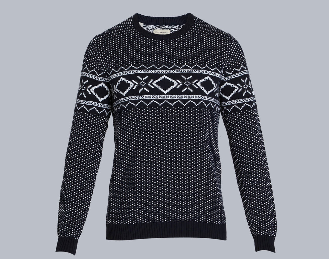 Blue Printed Pullover