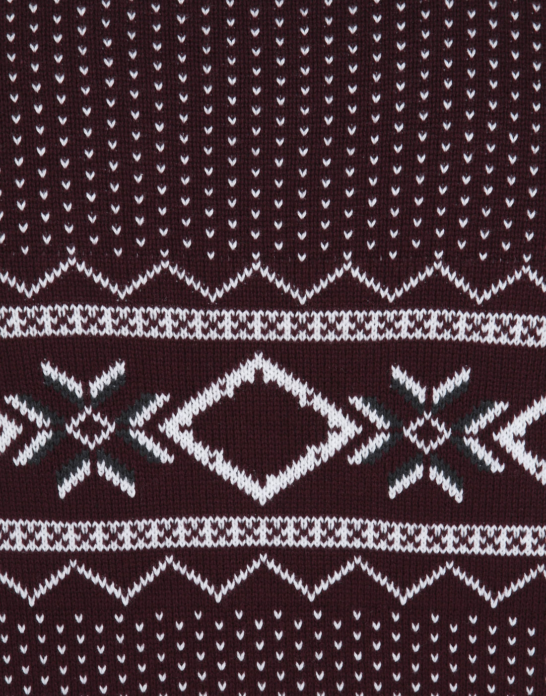 Red Printed Pullover