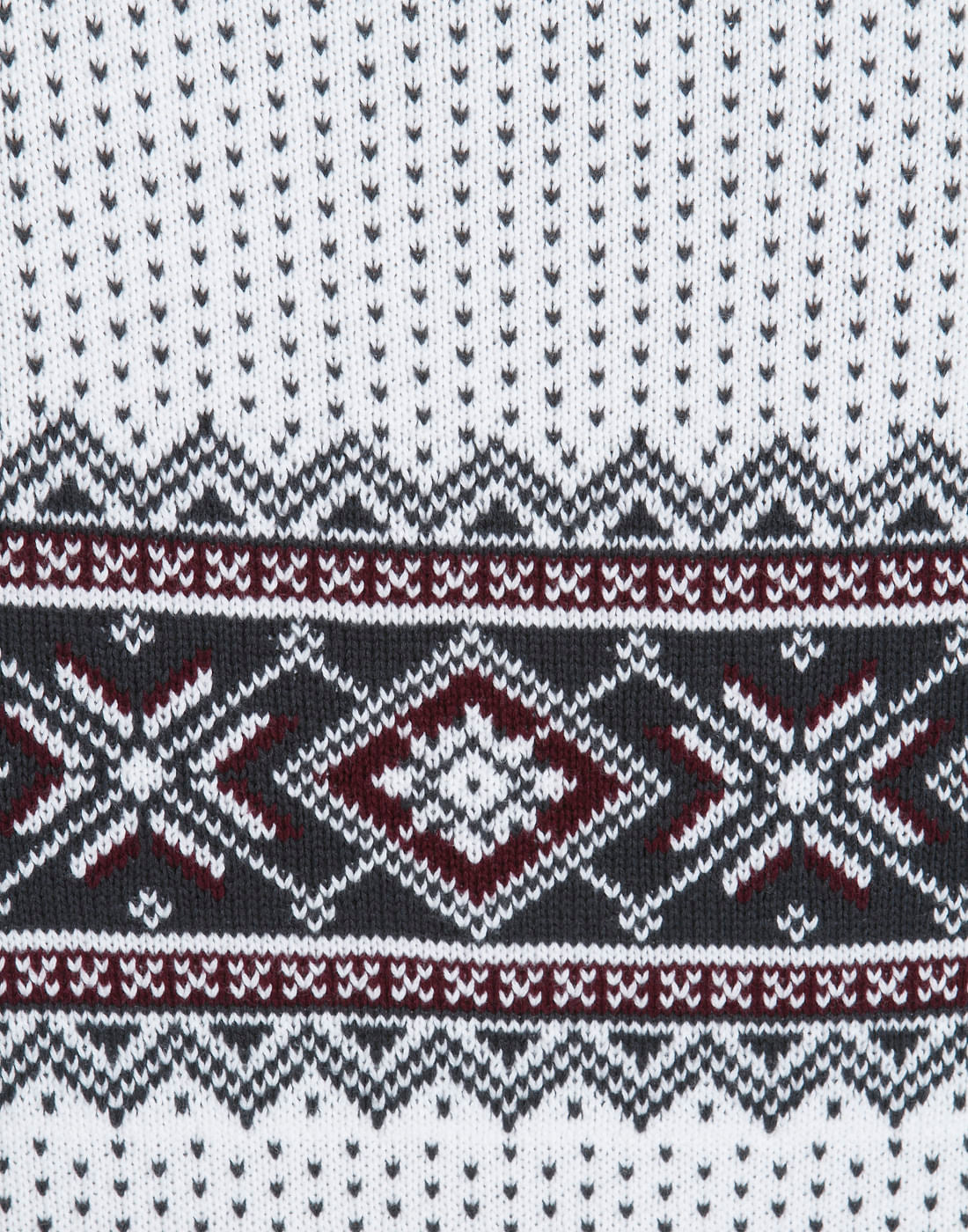 White Printed Pullover