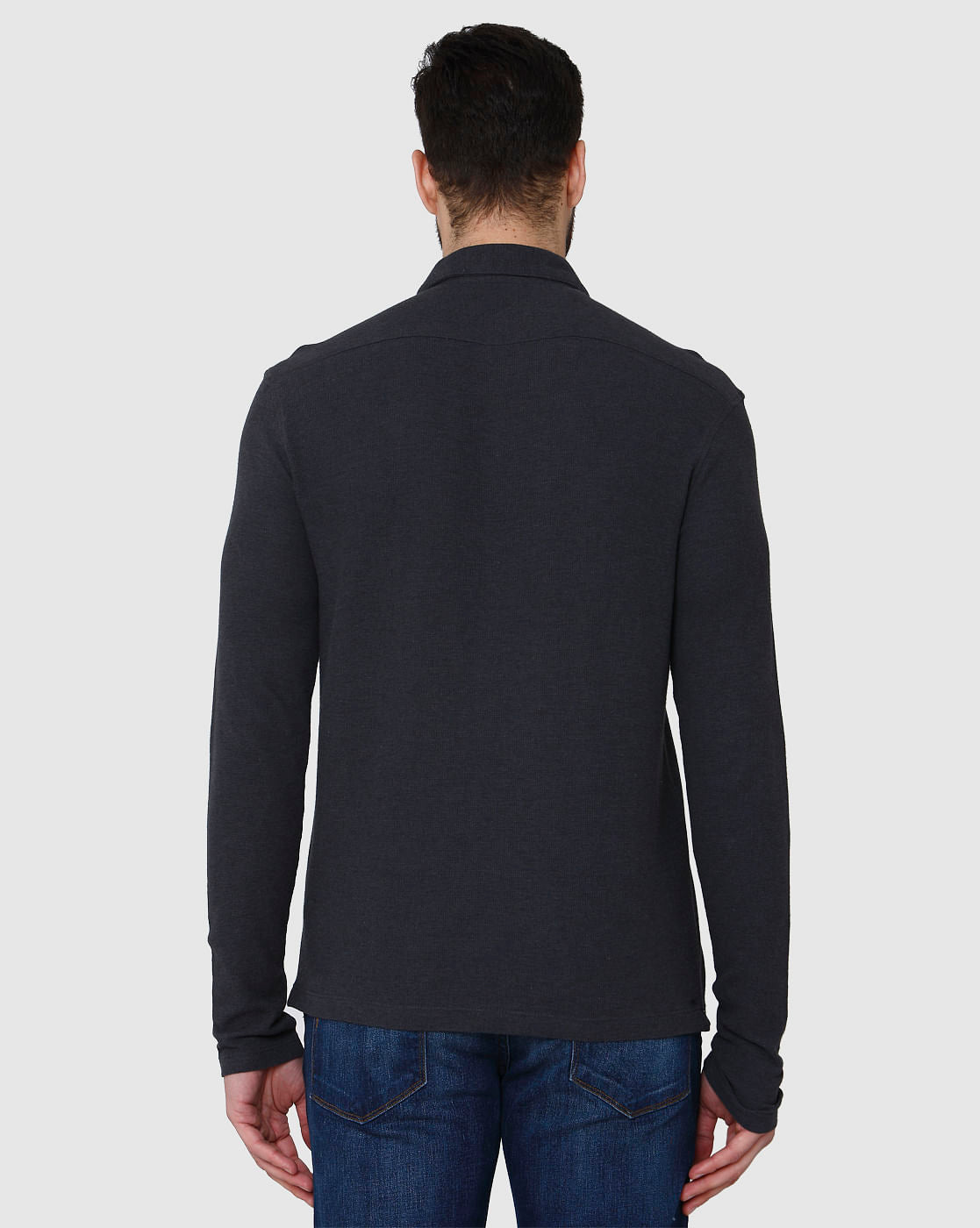 Black Polo Neck T-Shirt