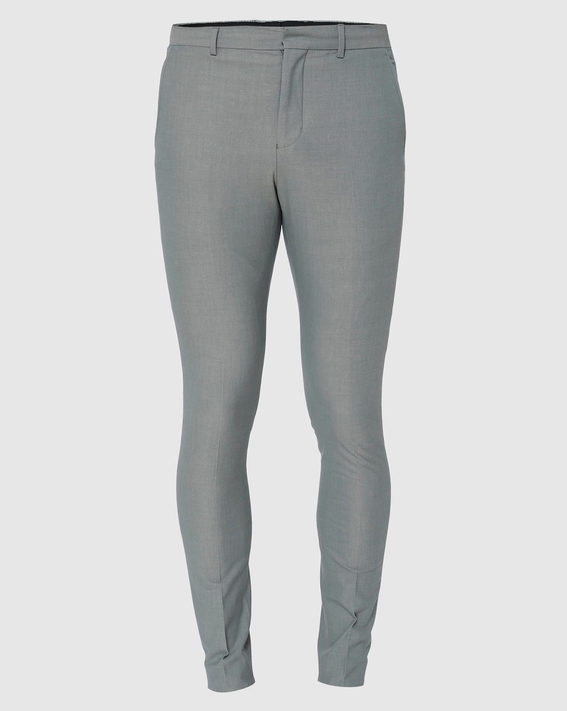 Green Formal Slim Fit Trousers