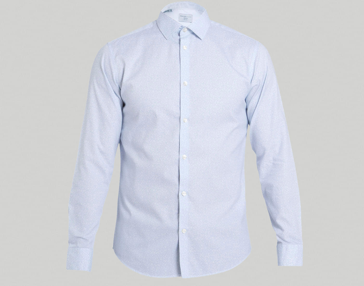 Blue Printed Full Sleeves Shirt
