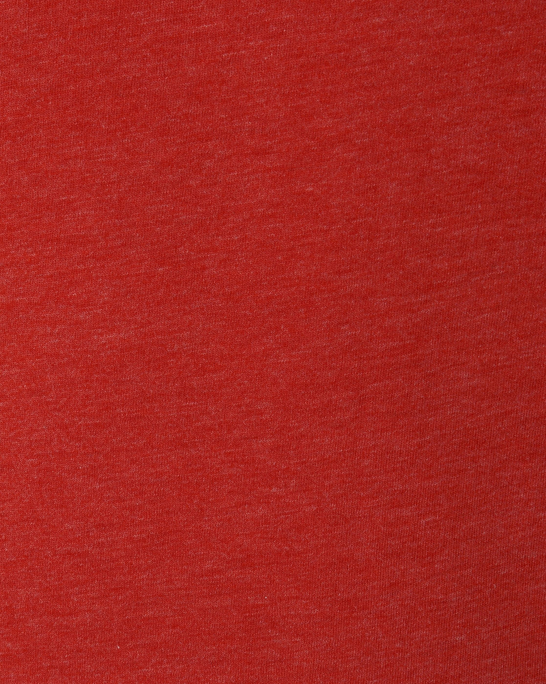 Red Raw Edge Crew Neck T-Shirt