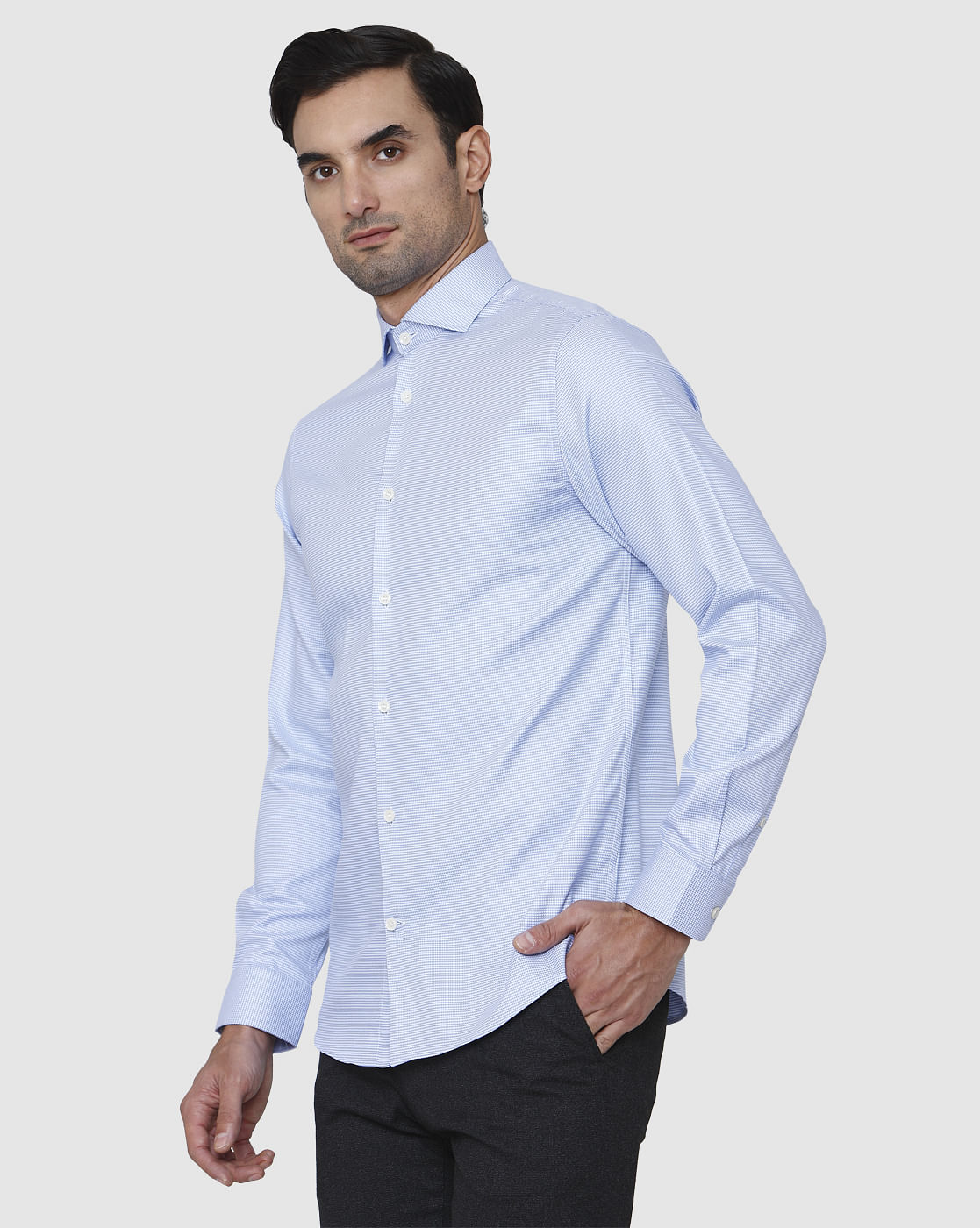 Blue Full Sleeves Shirt
