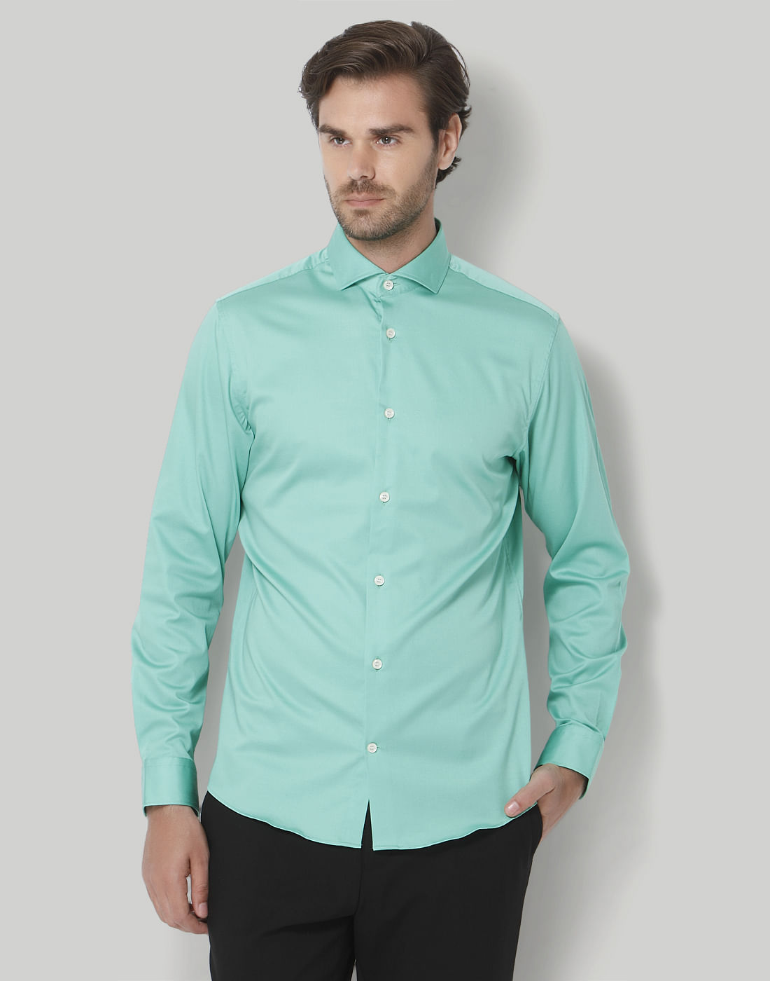 Green Full Sleeves Shirt