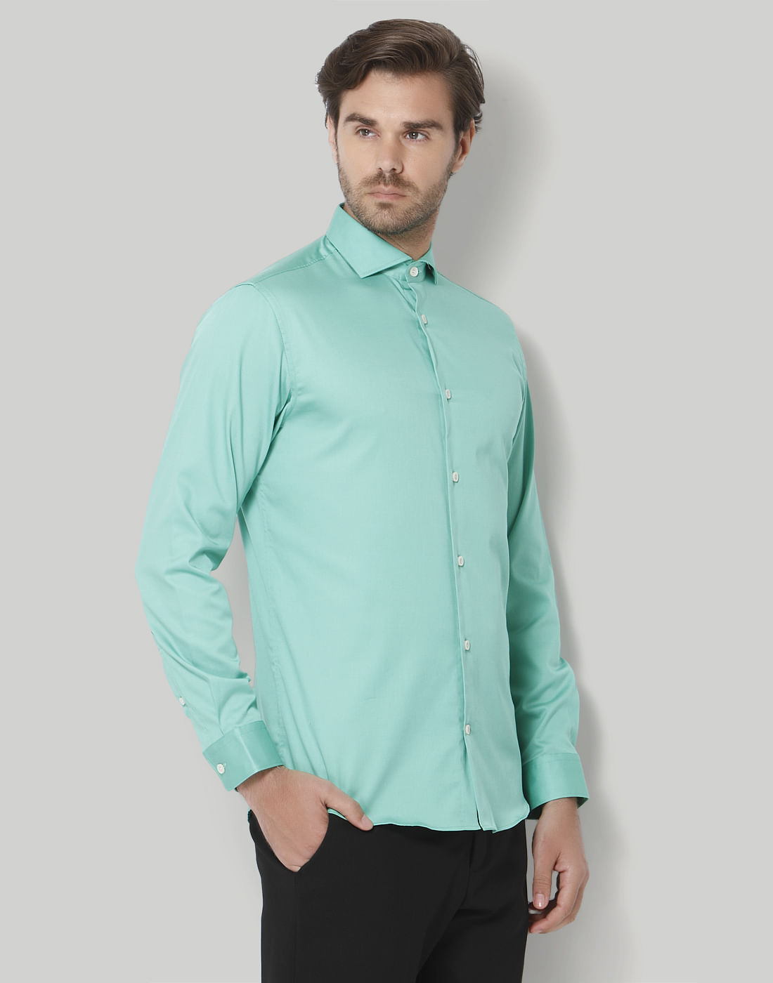 Green Full Sleeves Shirt