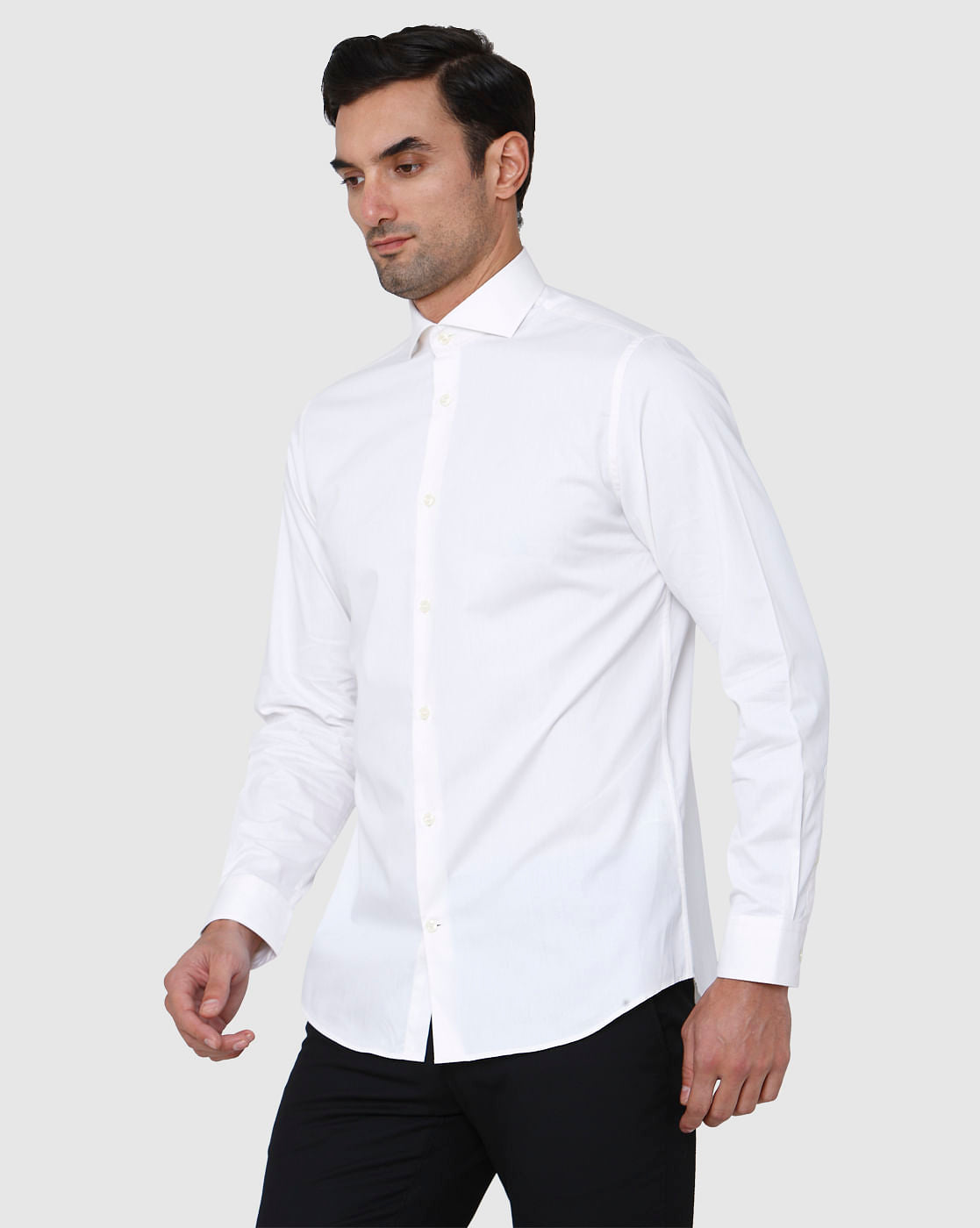 White Full Sleeves Shirt