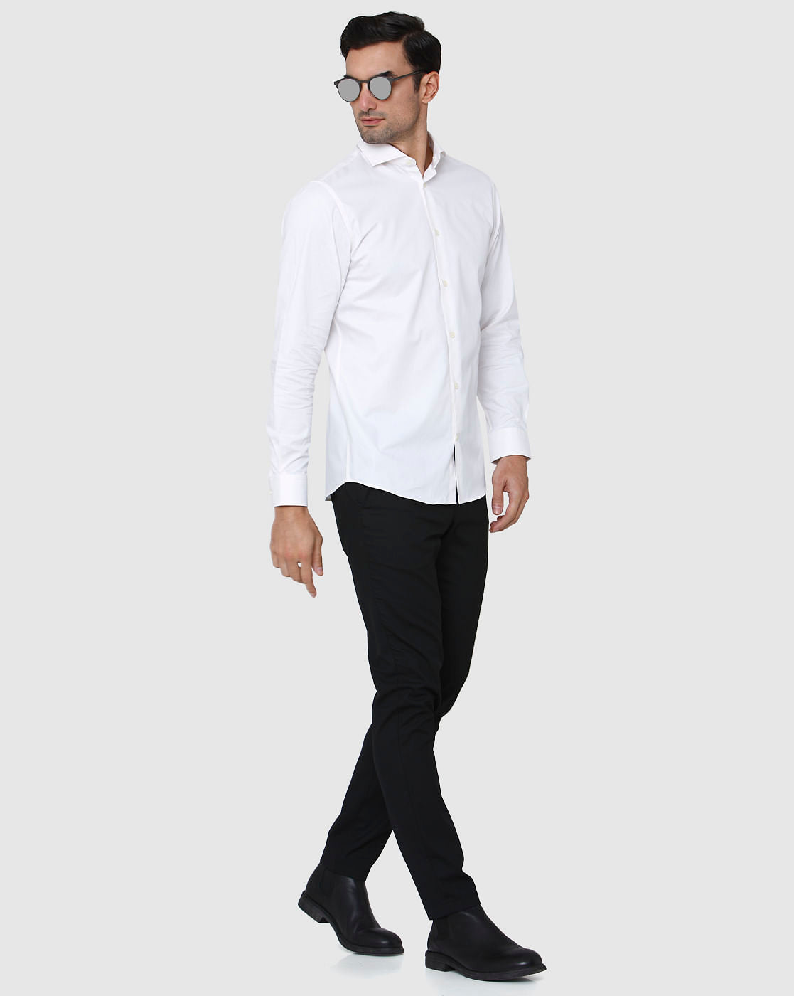 White Full Sleeves Shirt