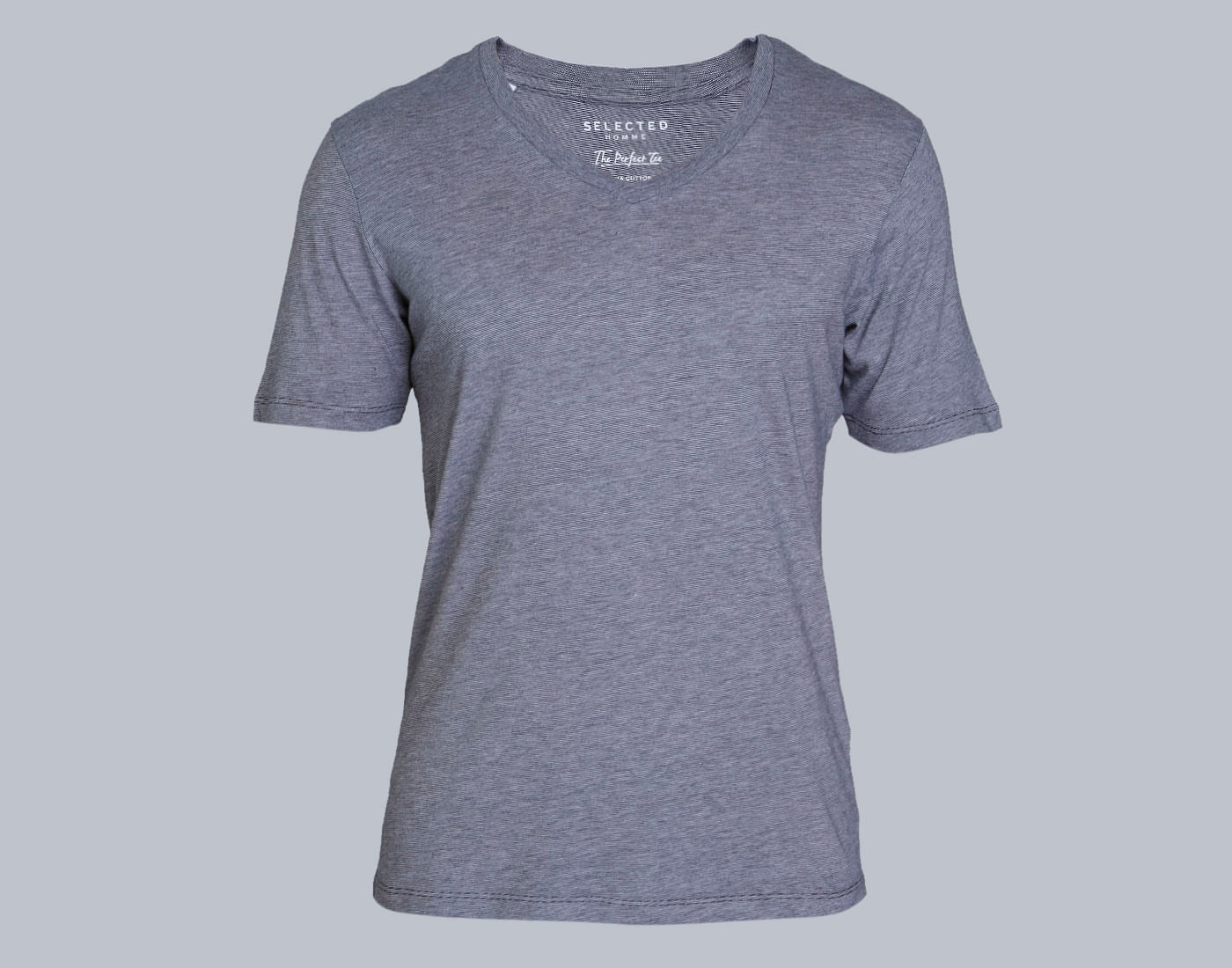 Blue V Neck T-Shirt