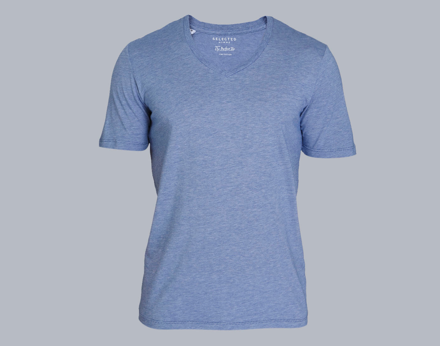 Blue V Neck T-Shirt