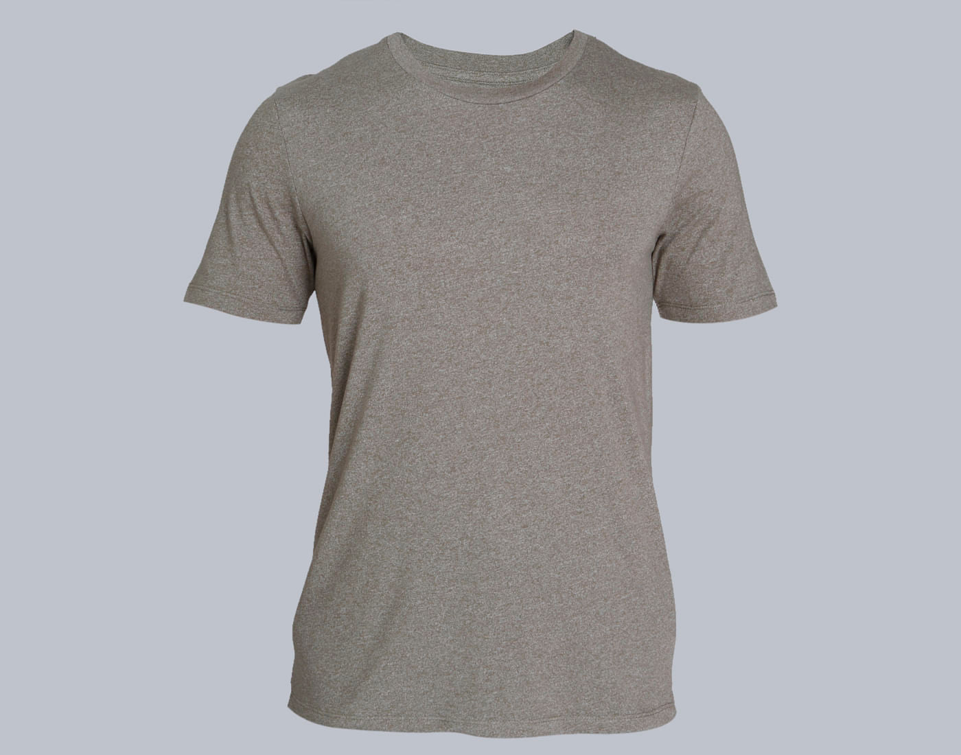 Brown Striped Crew Neck T-Shirt