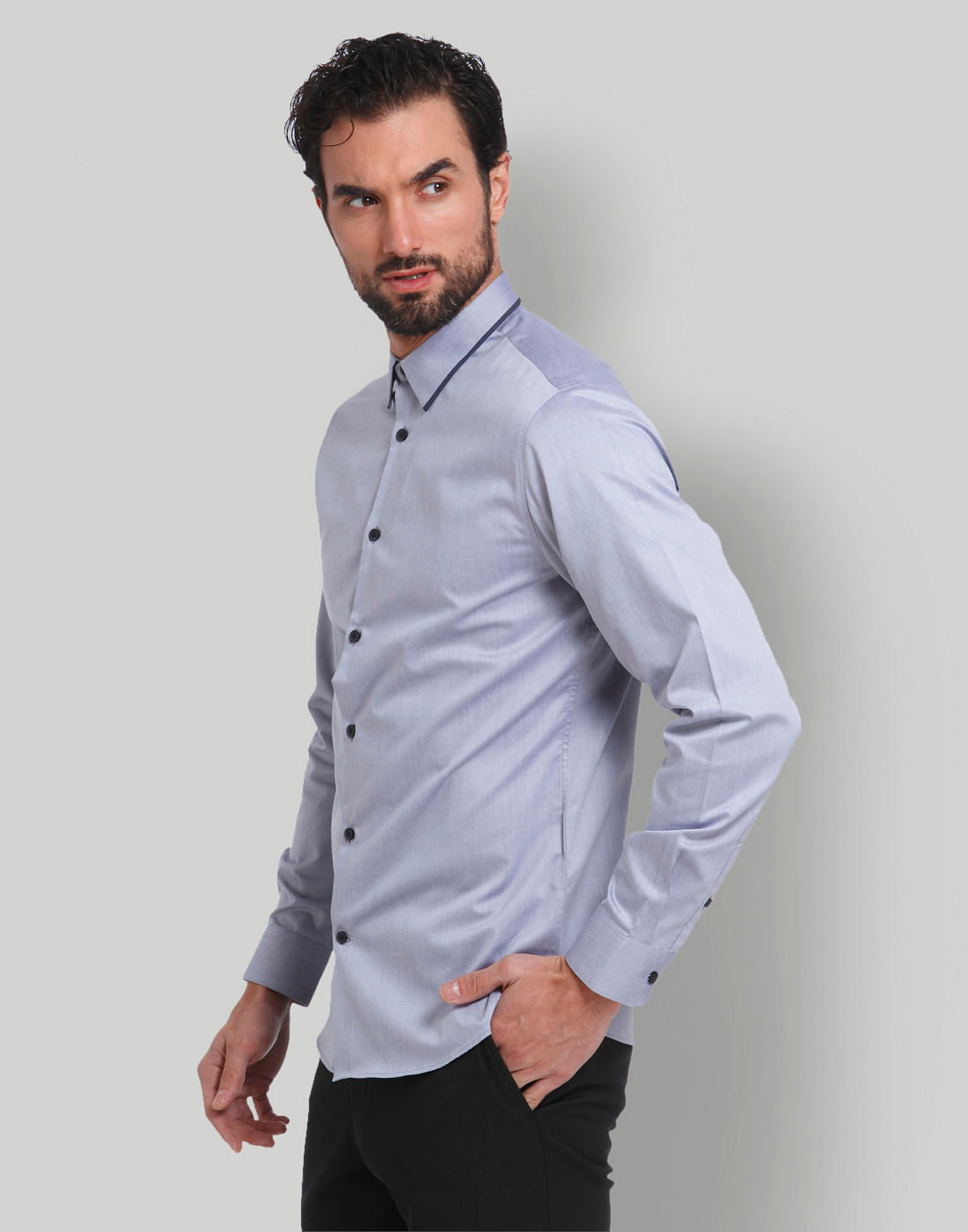 Blue Full Sleeves Shirt