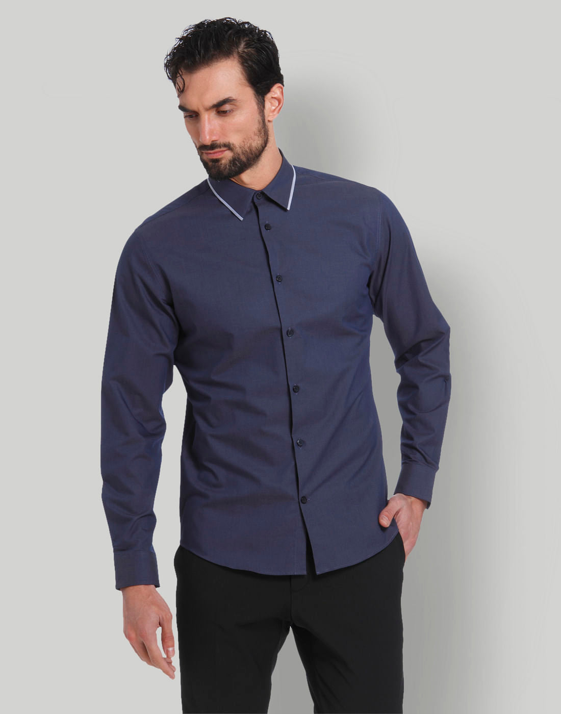 Blue Full Sleeves Shirt