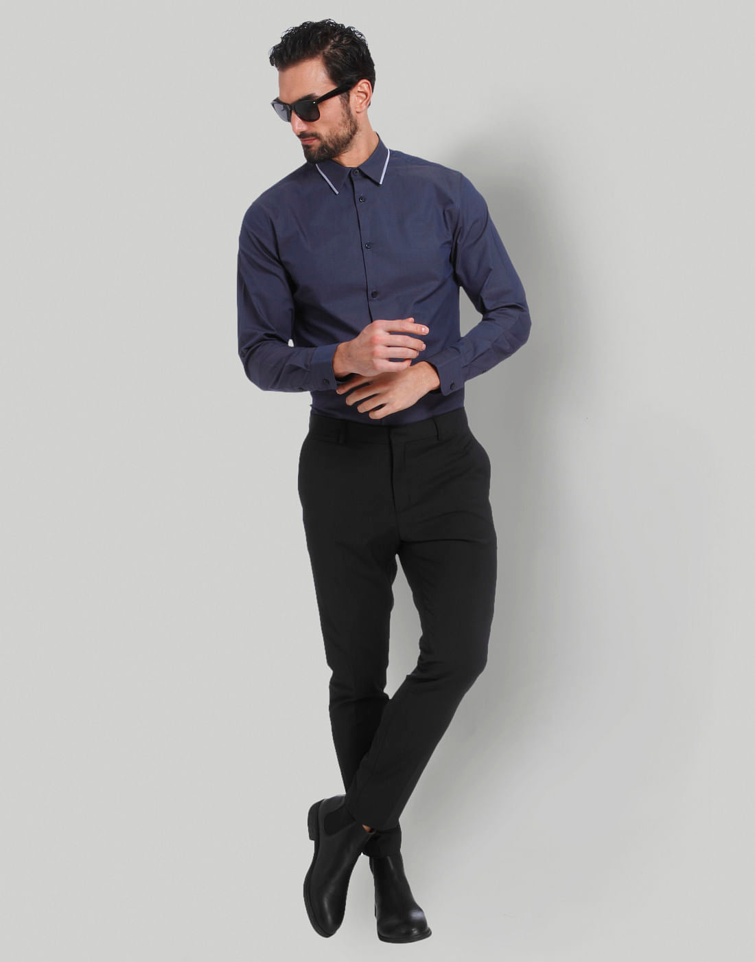 Blue Full Sleeves Shirt