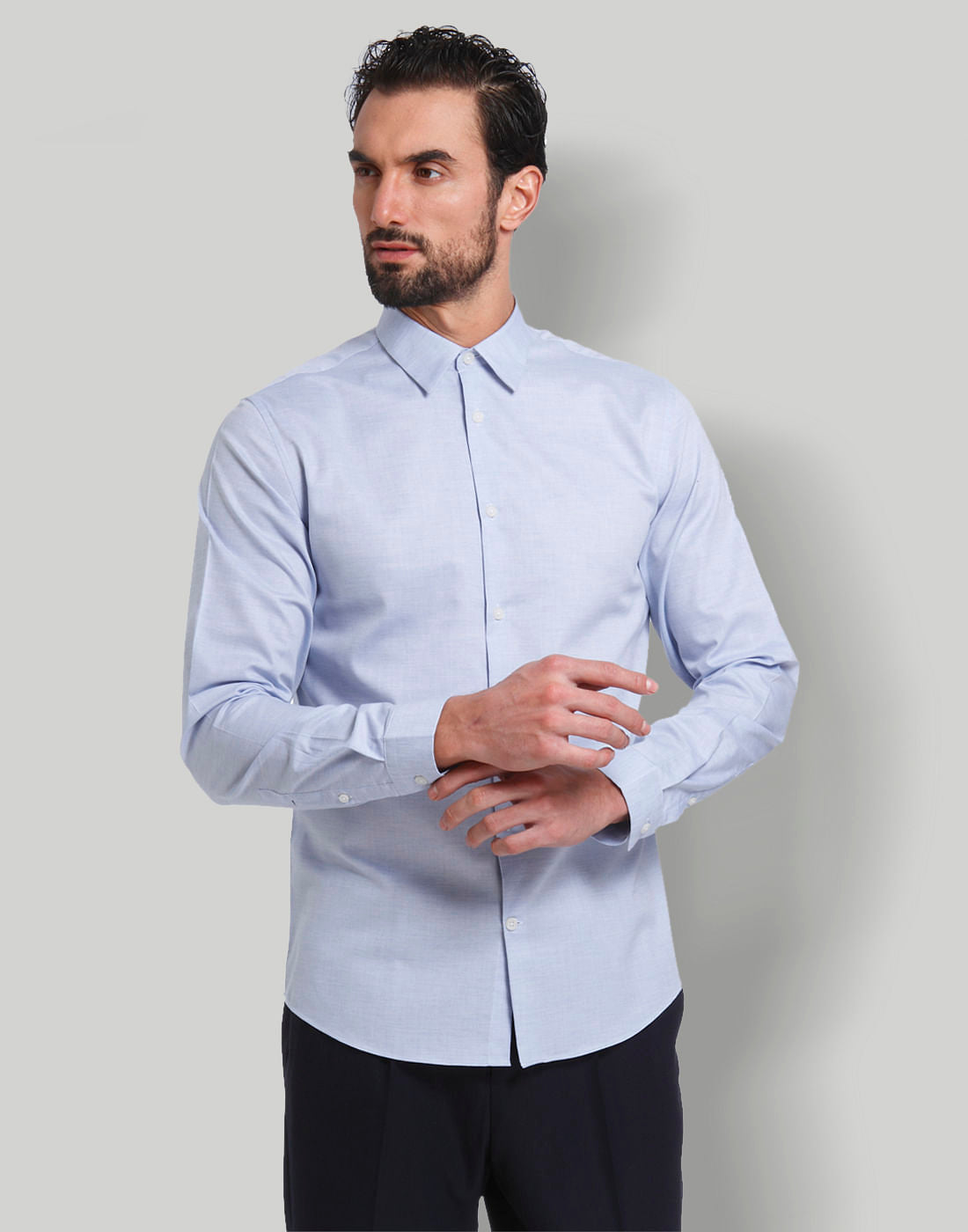 Blue Full Sleeves Shirt