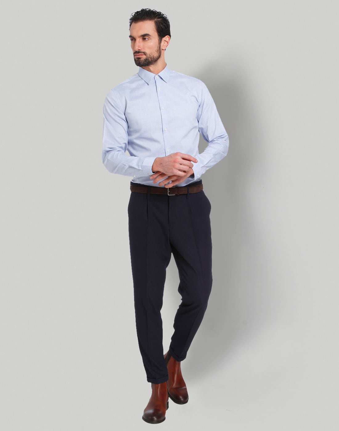 Blue Full Sleeves Shirt