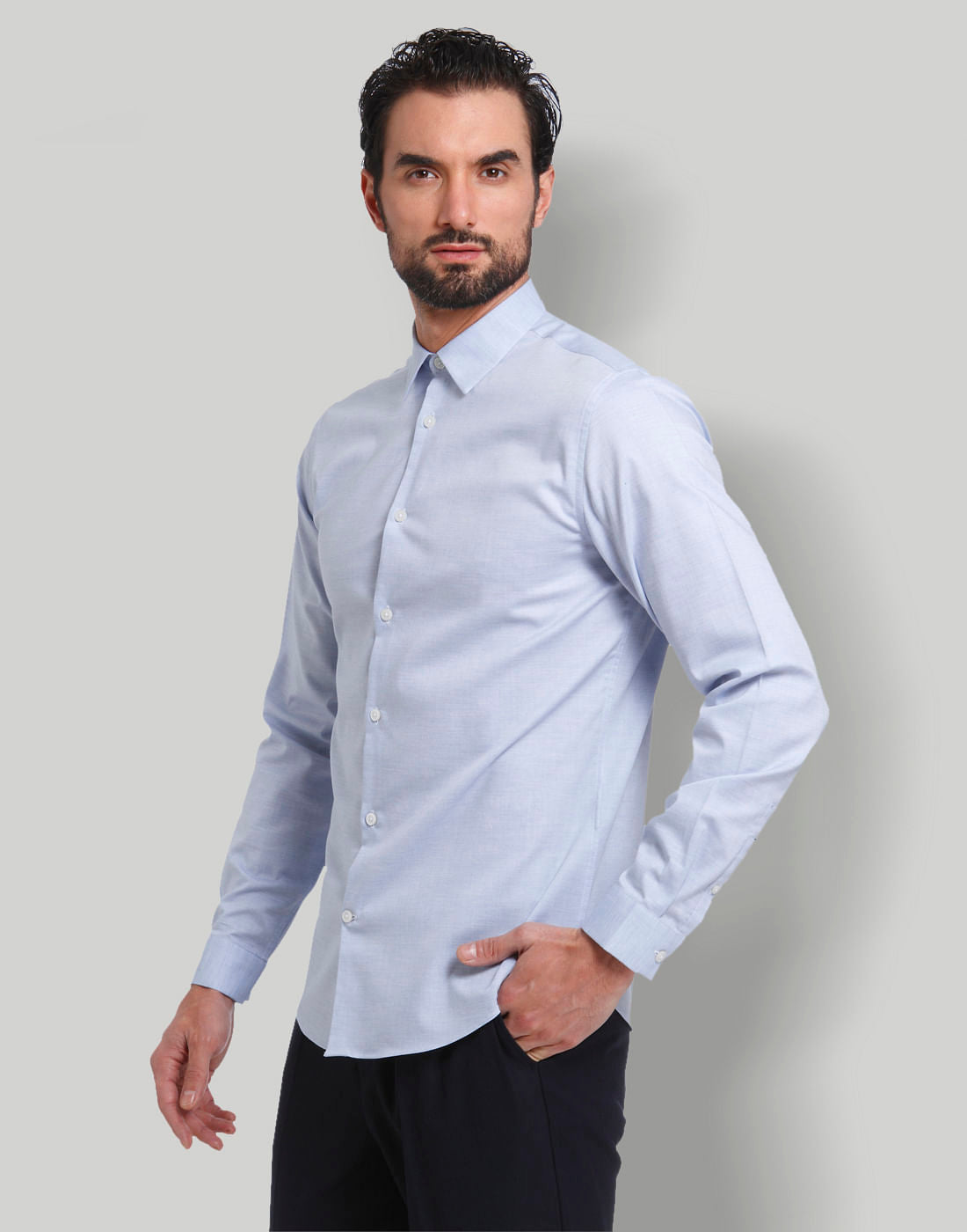 Blue Full Sleeves Shirt