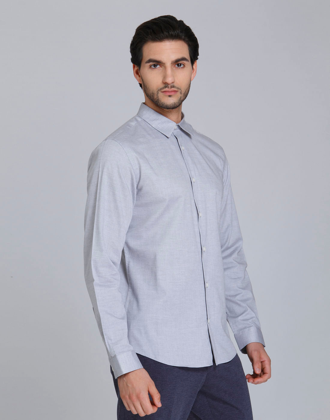 Grey Full Sleeves Shirt