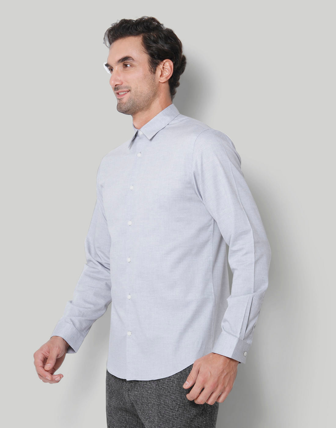 Grey Full Sleeves Shirt