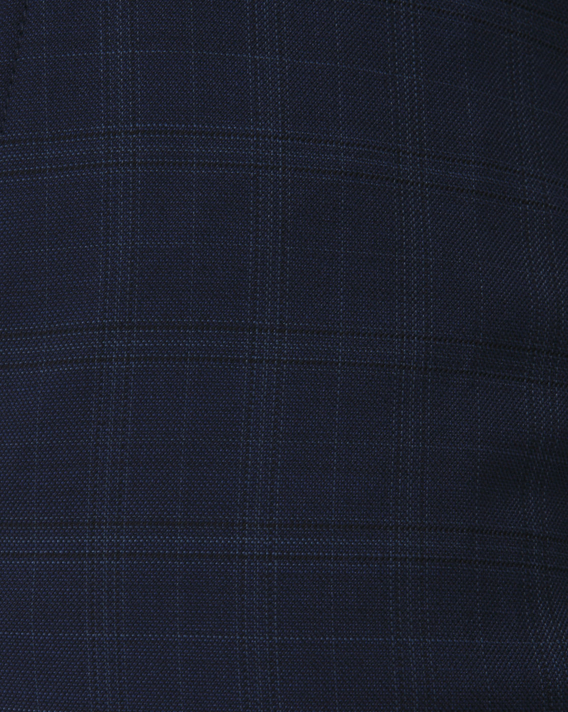 Navy Blue Check Formal Trousers