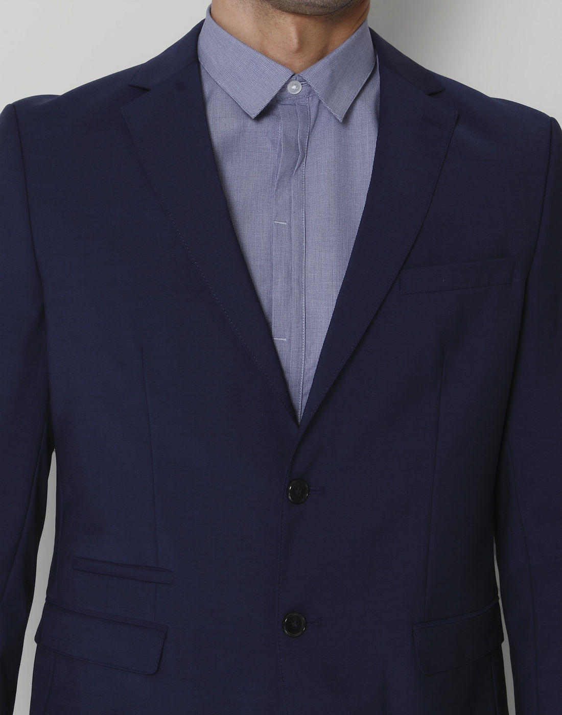Dark Blue Slim Fit Blazer