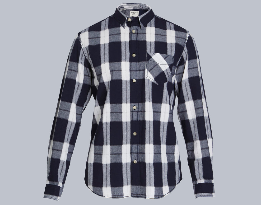Blue Check Full Sleeves Shirt