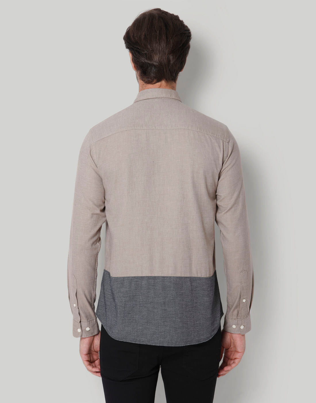 Grey Check Full Sleeves Shirt