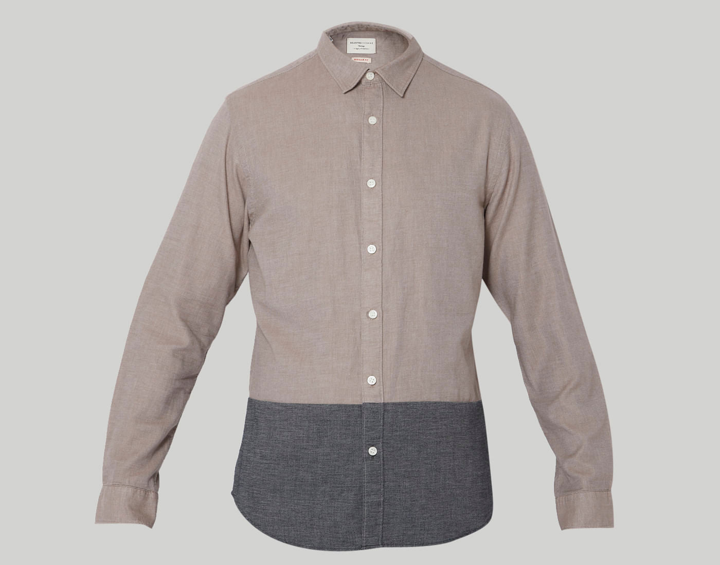 Grey Check Full Sleeves Shirt