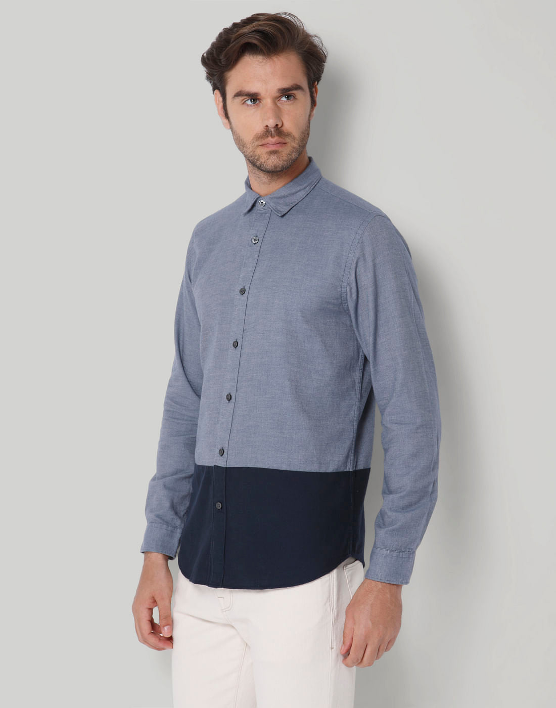 Blue Check Full Sleeves Shirt