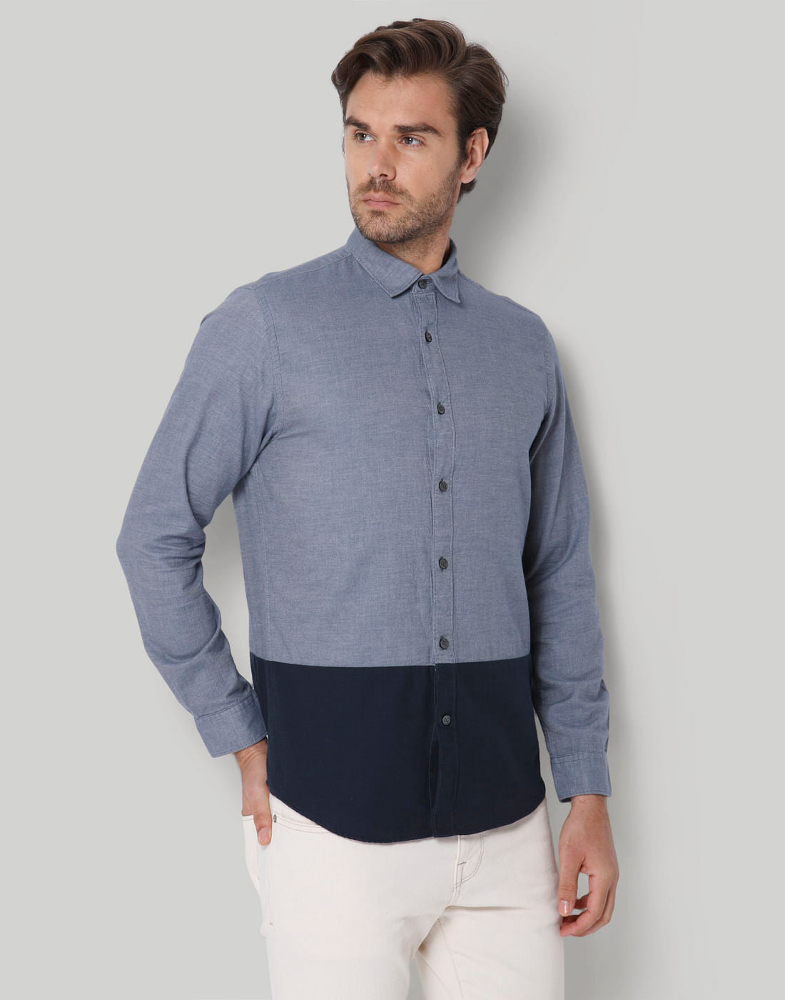 Blue Check Full Sleeves Shirt