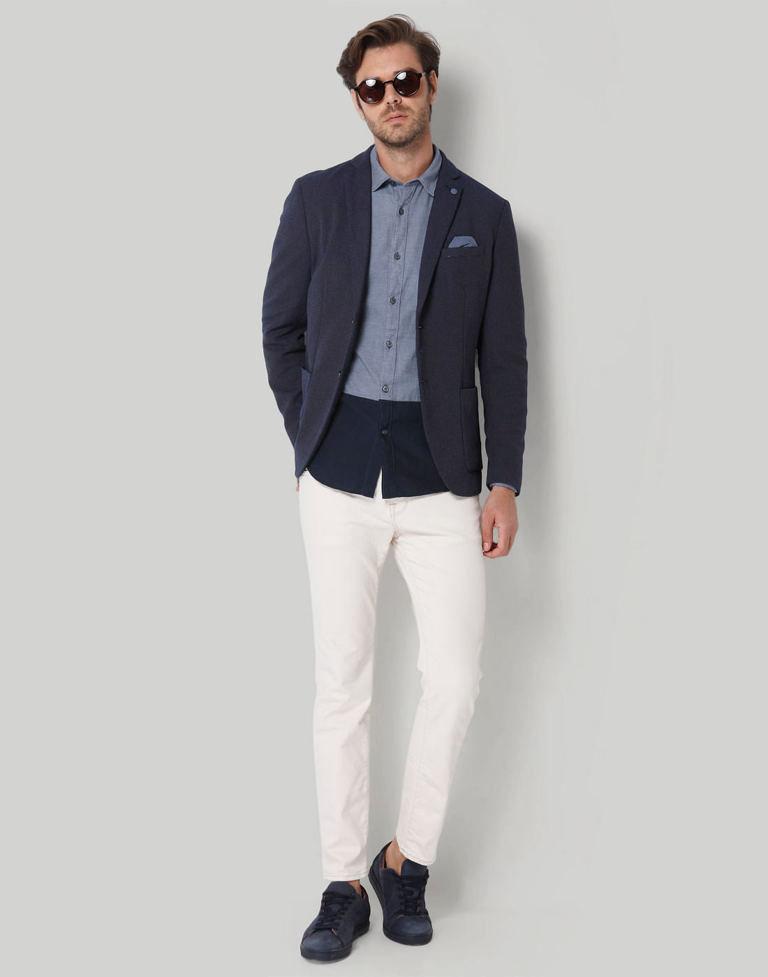Blue Check Full Sleeves Shirt