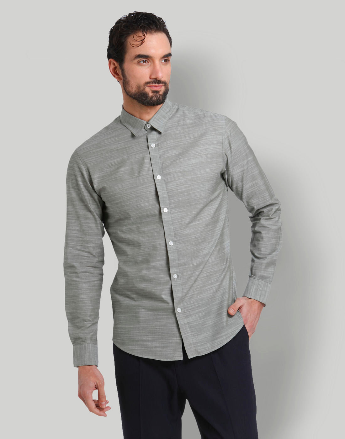 Green Full Sleeves Shirt