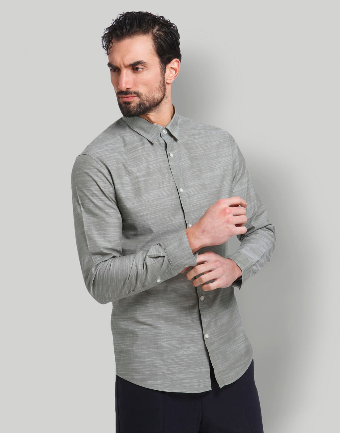 Green Full Sleeves Shirt