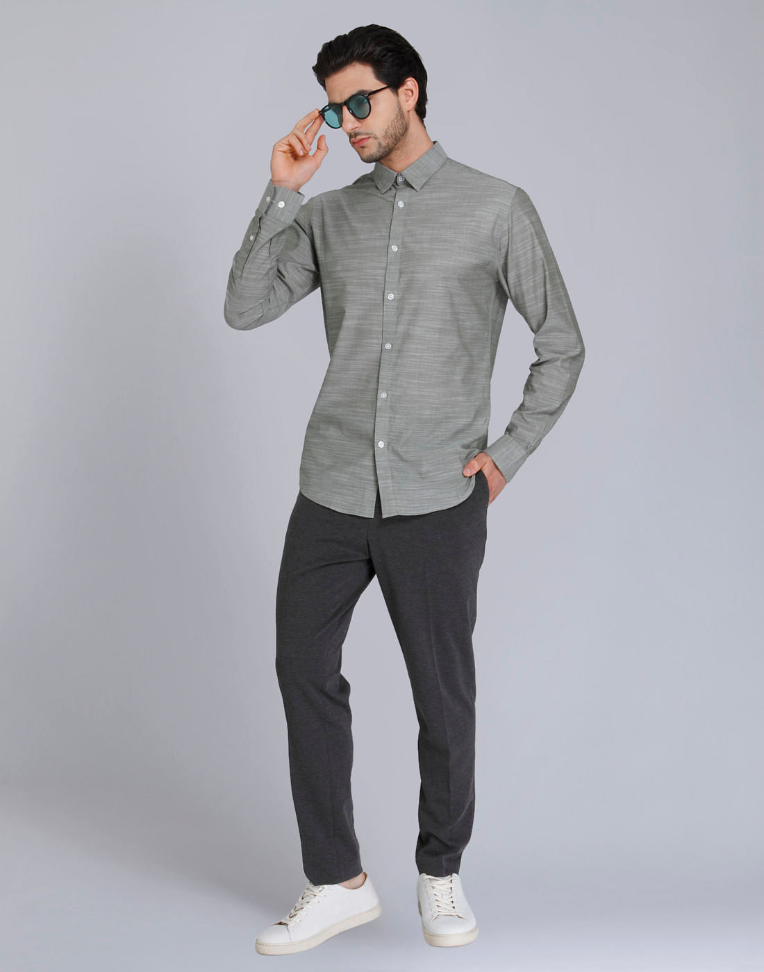 Blue Full Sleeves Shirt