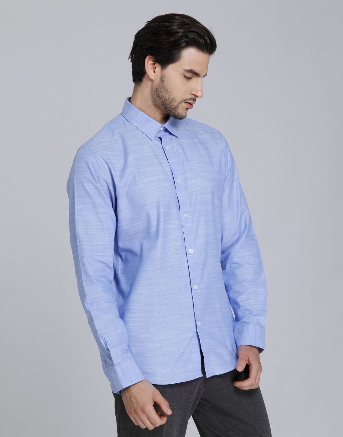 Blue Full Sleeves Shirt